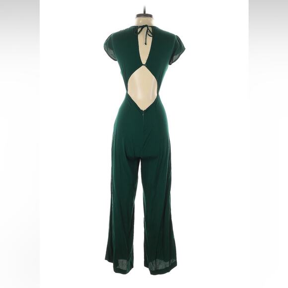 Reformation Mayer Jumpsuit - Size 0 - Green - Picture 5 of 6
